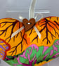Handmade floral hanging fabric hearts set of 2 - Image 7