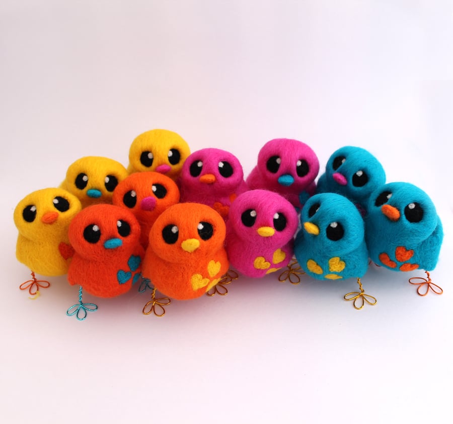 Design Your Own Needle Felted Love Bird