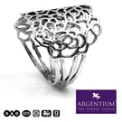Handmade Argentium Silver Filigree ring