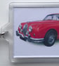 Jaguar Mk2 3.4 1962 - Keyring with 50x35mm Insert - Car Enthusiast - Image 2