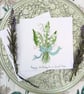 Lily of the valley "Mum" hand-painted Birthday card