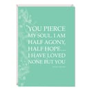 Persuasion Greetings Card Literary Gift - Jane Austen Word Art Card