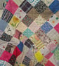 Patchwork Blanket. Fleece Backing