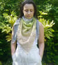 Crochet Dragonfly Shawl, Triangle Summer Wrap - Image 2