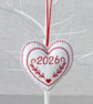 Christmas hanging decoration, heart decoration, 2026 - Image 2