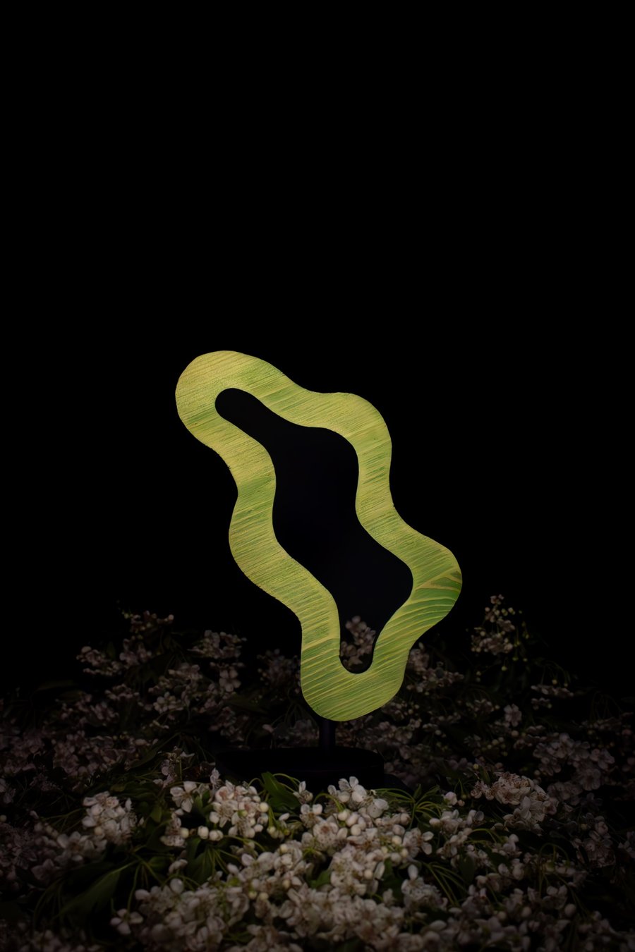 "Sprout" - abstract wooden sculpture 