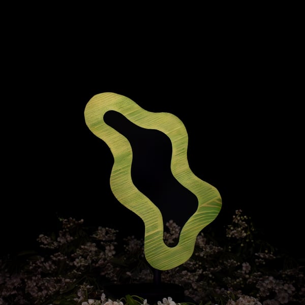 "Sprout" - abstract wooden sculpture 