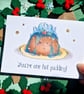 Funny Christmas pudding card, Wife Christmas card, Husband Christmas card - Image 2