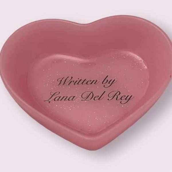 Lana Del Rey inspired coquette cute mini pink jewellery dish ring bowl decor 