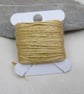 15m Natural Dye Old Gold Heather Pure Silk Embroidery Thread - Image 1