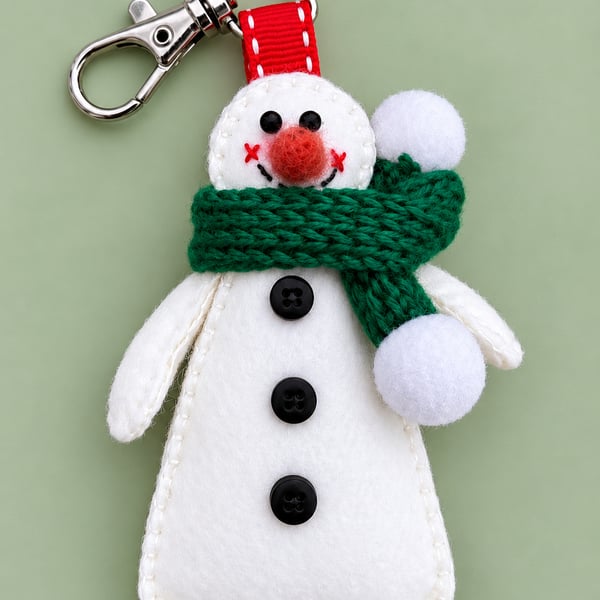 Handmade Felt Keyring or Bag Charm
