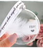 Mum Memorial Round Feather Bauble, In Memory of Mum, Round Glass Christmas Ornam - Image 10