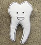 Large Tooth Screenprinted Plush - Image 1