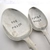 Cactus Labels, Big Prick Little Prick, Upcycled Handstamped Old Spoons