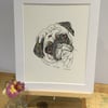 Pug Art Print 