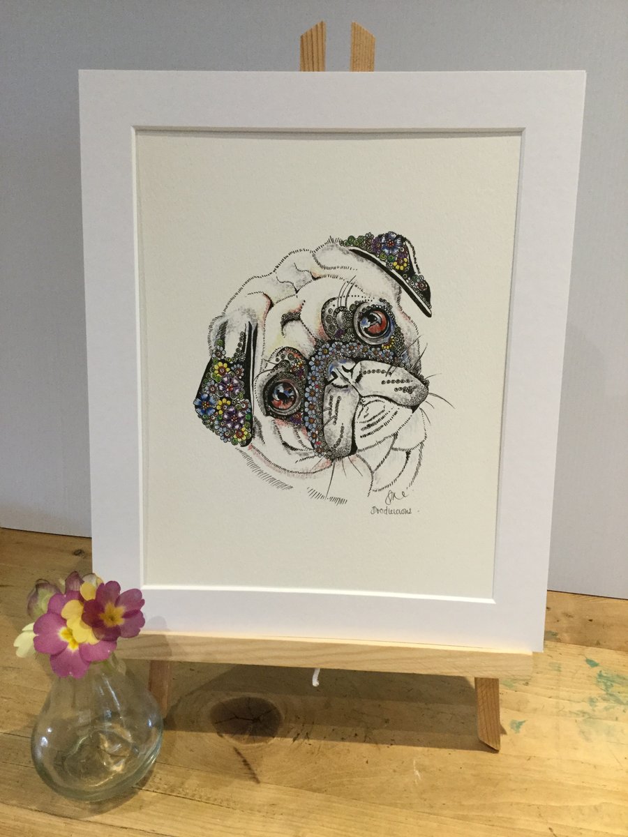 Pug Art Print 