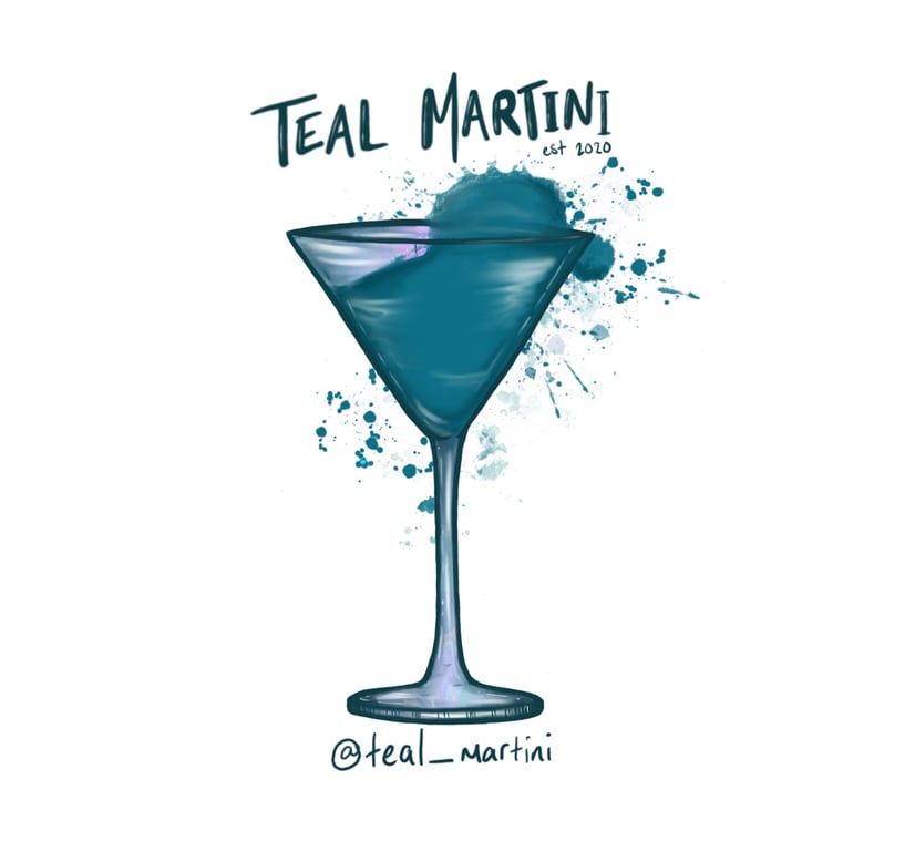 Teal Martini