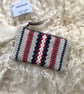 Woolly Wallet - Rosy Red. Handwoven in Wales