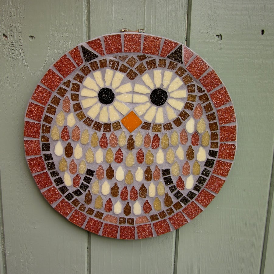 Tawny Owl Hanging Garden Wall Plaque Decoration