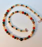 Agate, Carnelian, Ambronite & Copper Necklace - Handmade In Devon - Free UK P&P - Image 3