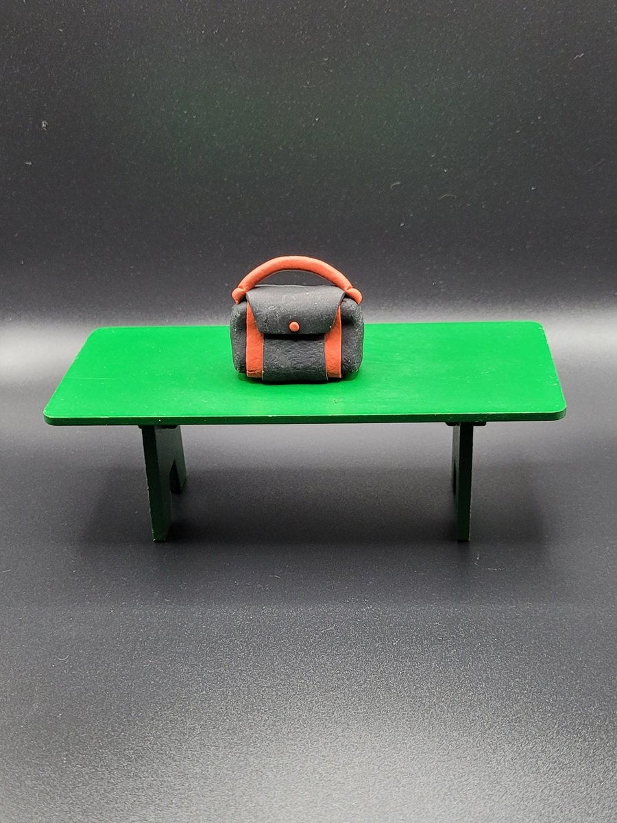 Polymer clay handbag 112 scale miniature novelty gift