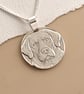 Hand Engraved Labrador Sterling Silver Pendant, Recycled Pet Portrait Necklace ( - Image 10