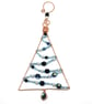 Copper Christmas Tree Decoration. Blue Christmas Tree,  - Image 2