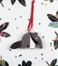 Anteater Christmas tree hanging decoration, cute animal stocking filler. - Image 2
