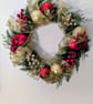 Red and gold Christmas wreath  - Image 2