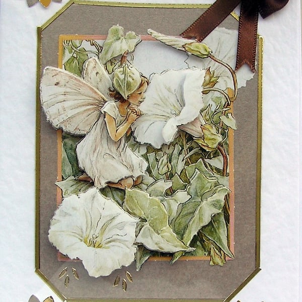 Fairy Hand Crafted 3D Decoupage Greeting Card - With Love (2573)
