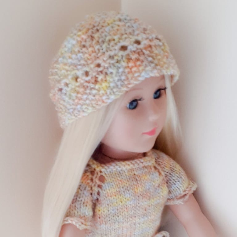 KNITTING PATTERN PDF Sunlight Hat for Doll
