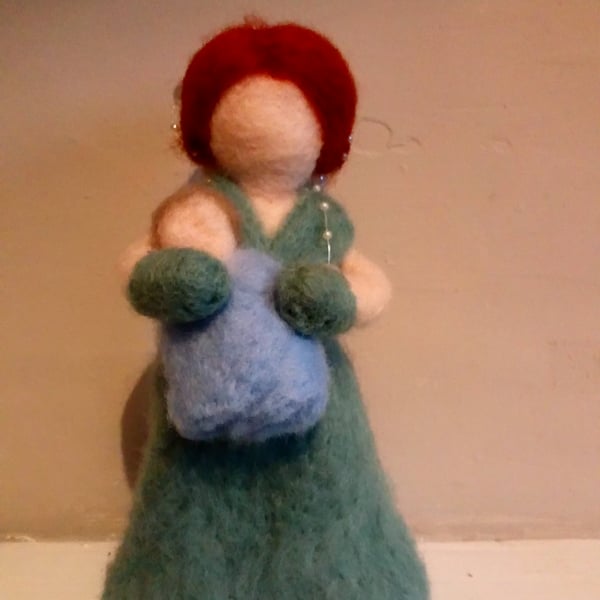 Handmade Needle Felted Mother and Baby
