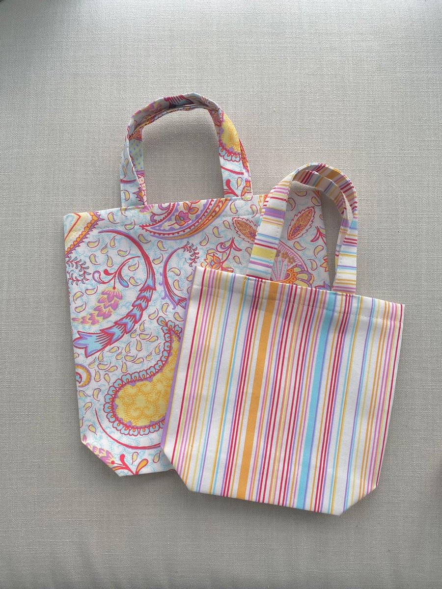 Reusable Upcycled Fabric Gift Bags Large