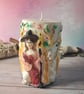 Decorative Hand Painted Witch Candle - HALLOWEEN - Image 1