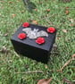 Mini Gothic Vampire Bat Trinket Box – Handmade Wooden Box with Red Roses - Image 3