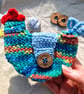 Rainbow chicken pouch cotton coin purse, Birthday gift, Christmas gift - Image 7