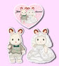 Wedding Bride And Groom Sticker - Pack of 3