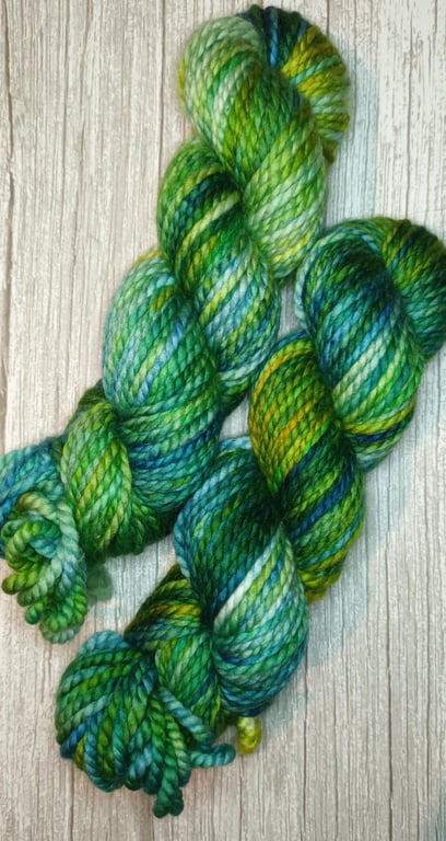 Sea Grass 100g Hand dyed Chunky Yarn