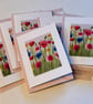 Pack of 5 Wildflowers Watercolour Printed Greeting Cards Notelets - Image 2