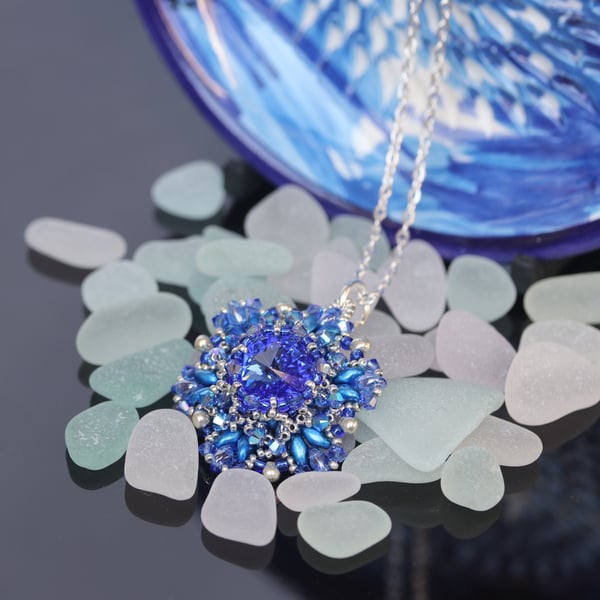 Sparkly Blue Ceres Pendant