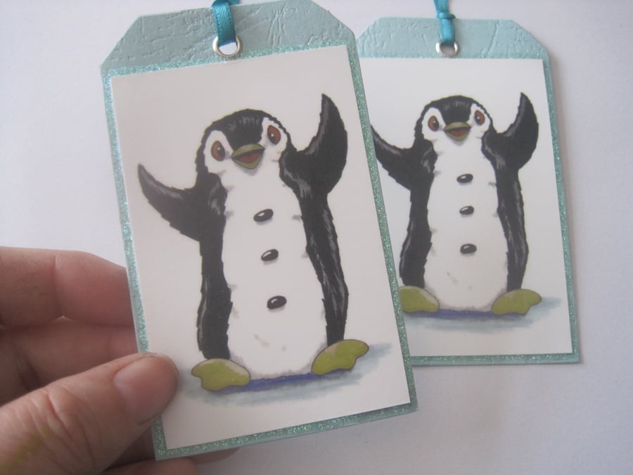 Penguin Gift Tag x2