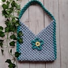 Blue and Teal Shoulder Bag