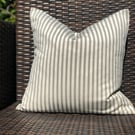 Olive Green, Traditional Ticking, Cushion Cover 18” x 18”