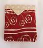 Snap pouch card holder in an African print