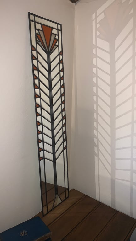 Art deco-art nouveau mirror.