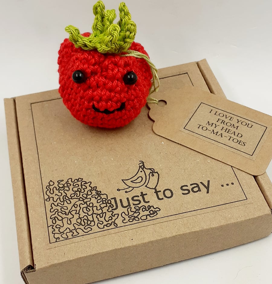 Crochet Valentine's Tomato 