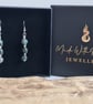 Handmade Natural Moss Agate & 925 Sterling Silver Drop Dangle Earrings Gift Box - Image 3