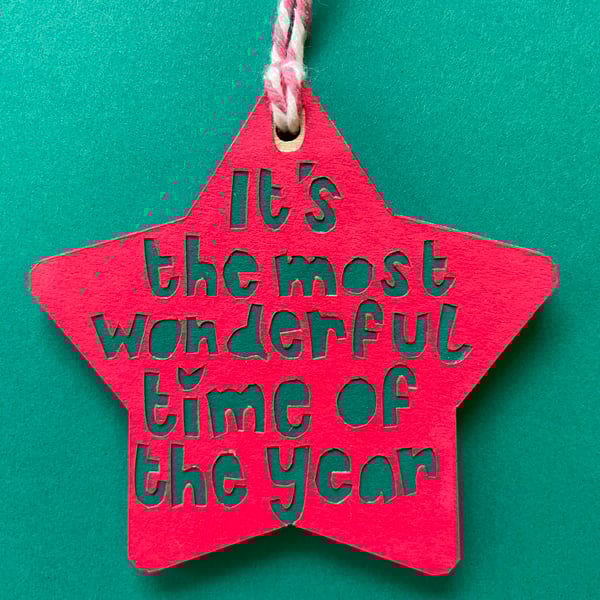 Wonderful Time star decoration