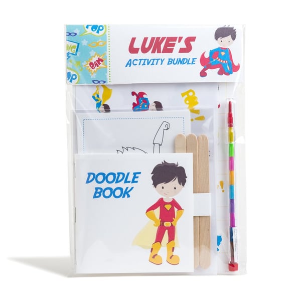 Personalised Superhero Supergirl Activity Bundle