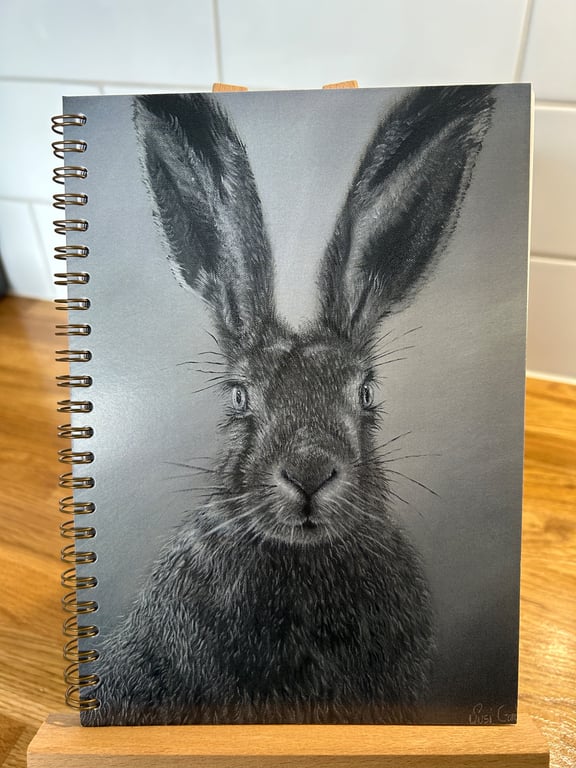 A5 Hare Notebook or Sketchbook (Blank inside)